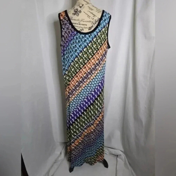 Calvin Klein Dresses & Skirts - Calvin Klein Multi-colored Bubble Print Maxi Dress Women's Size 20W